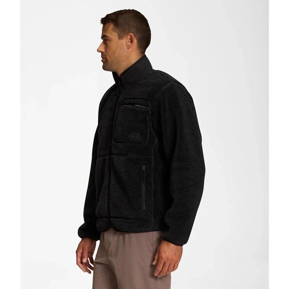The North Face Men's Extreme Pile‎ Fleece Full Zipper Jacket Coat Black Sz Small